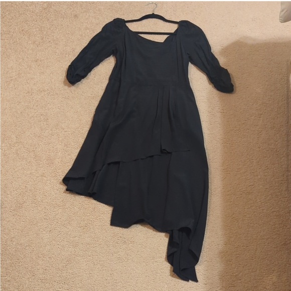 Cuyana Silk Drape Front Dress - Picture 6 of 6